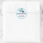 Kleine walvis Baby mama kus Sticker (Tas)