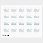 Kleine walvis {Blauwgroen} | Stickers (Vel)