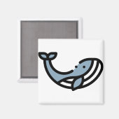 Kleine walvis magneet (Voorkant / Achterkant)