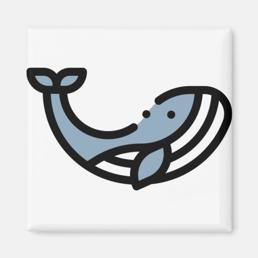 Kleine walvis magneet (Voorkant)