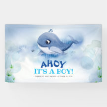 Kleine walvis onder het Zee Baby shower