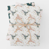 Kleine walvis Waterverf onder het Zee dier Inpakpapier Vel (In situ)