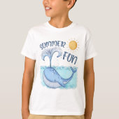 Kleine walviszomerplezier t-shirt (Voorkant)