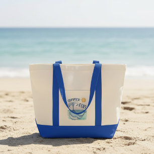 Kleine walviszomerplezier tote bag