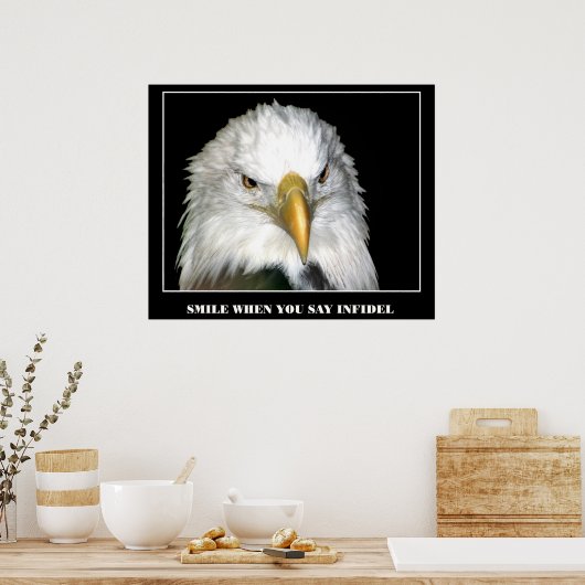 KLEINE WANNEER U ZEGT INFIDEL TE INFITEREN POSTER (Keuken)