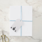 Kleine Wasbeer Cadeaulabel (Met Touw)