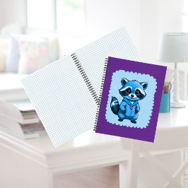 Kleine Wasbeer In Blauw Notitieboek
