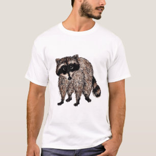Kleine wasbeer t-shirt