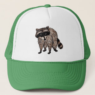 Kleine wasbeer trucker pet