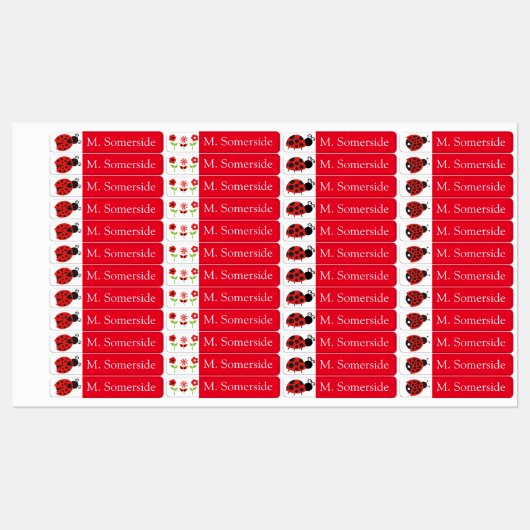 Kleine waterdichte Kinder naamlabels voor schoolka Labels (Vel)