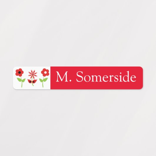 Kleine waterdichte Kinder naamlabels voor schoolka Labels (Design 2)