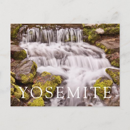 Kleine waterval in Yosemite Briefkaart (Voorkant)