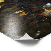 Kleine waterval over Rocks Foto Afdruk (Hoek)