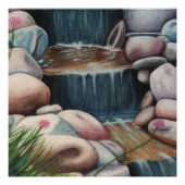 Kleine waterval poster (Voorkant)