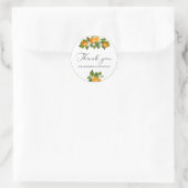 Kleine waterverf baby shower bedankt ronde sticker (Tas)