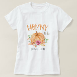Kleine Waterverf Baby shower mama om te worden T-shirt