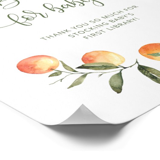 Kleine waterverf boeken voor baby poster (Hoek)