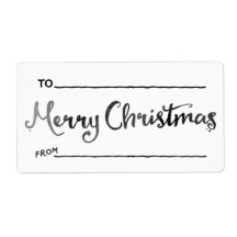 Kleine Waterverf Christmas Gift tags