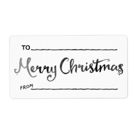 Kleine Waterverf Christmas Gift tags Etiket