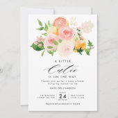 kleine waterverf citrusbaby shower kaart (Voorkant)