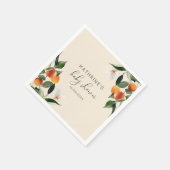 kleine waterverf citrusbaby shower servet (Hoek)