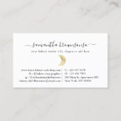 Kleine Waterverf Gold Moon Visitekaartje (Achterkant)