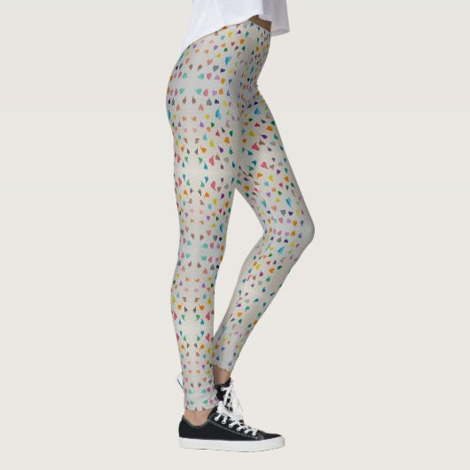 Kleine Waterverf Hartjes Leggings (Rechts)
