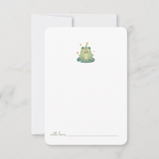 Kleine Waterverf Kikkervisdagen Tijd Capsule dan Bedankkaart (Voorkant)