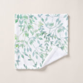 Kleine Waterverf laat aangepaste washanddoeken ach Bad Handdoek (Wasdoekje)