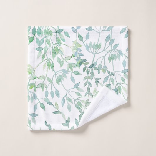 Kleine Waterverf laat aangepaste washanddoeken ach Bad Handdoek (Wasdoekje)