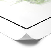 Kleine Waterverf met lampjes Fotografische afdrukk Poster (Hoek)