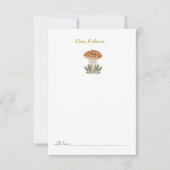 Kleine Waterverf paddenstoel Birthday Tijd Capsule Bedankkaart (Voorkant)