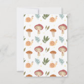 Kleine Waterverf paddenstoel Birthday Tijd Capsule Bedankkaart (Achterkant)