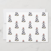 Kleine Waterverf Teddy Bear oy 1e Verjaardag Kaart (Achterkant)