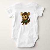 Kleine weerwolf huilt naar de maan romper (Achterkant)