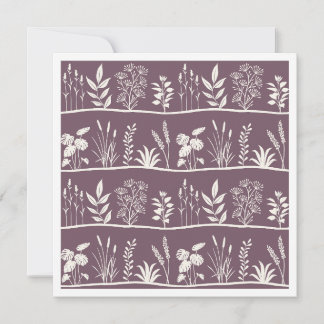 Kleine weide minimalistische botanische silhouet p notitiekaartje