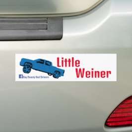 Kleine Weiner Squatty Bumpersticker