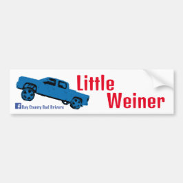 Kleine Weiner Squatty Bumpersticker
