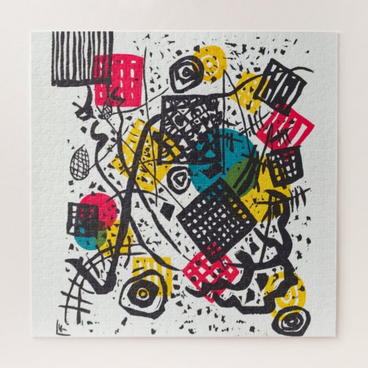 Kleine Welten V (Kleine Wereld V) Wassily Kandinsk Legpuzzel (Horizontaal)