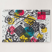 Kleine Welten V (Kleine Wereld V) Wassily Kandinsk Legpuzzel (Horizontaal)