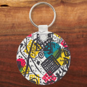 Kleine Welten V (Kleine Wereld V) Wassily Kandinsk Sleutelhanger (Voorkant)