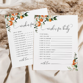 Kleine wensen voor de baby kaart