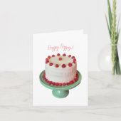 Kleine Wenskaart met frambozenstop Kaart (Voorkant)