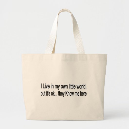 Kleine wereld grote tote bag (Voorkant)