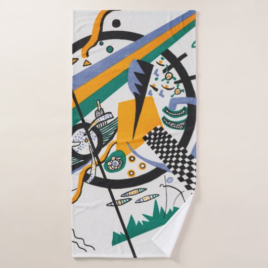 Kleine werelden IV, Abstract, Wassily Kandinsky Badhanddoek (Badhanddoek)