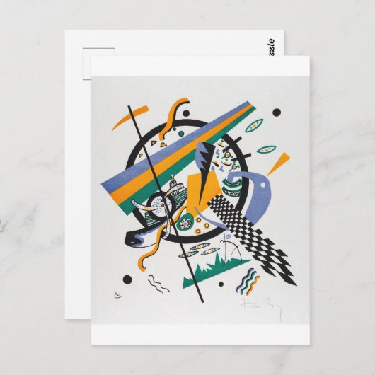 Kleine werelden IV, Abstract, Wassily Kandinsky Briefkaart (Voorkant / Achterkant)