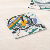 Kleine werelden IV, Abstract, Wassily Kandinsky Kartonnen Onderzetters (Schuin)