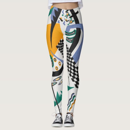 Kleine werelden IV, Abstract, Wassily Kandinsky Leggings (Voorkant)