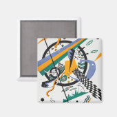 Kleine werelden IV, Abstract, Wassily Kandinsky Magneet (Voorkant / Achterkant)