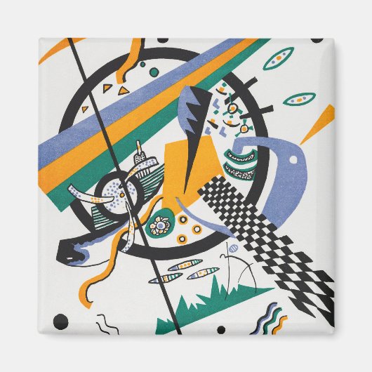 Kleine werelden IV, Abstract, Wassily Kandinsky Magneet (Voorkant)